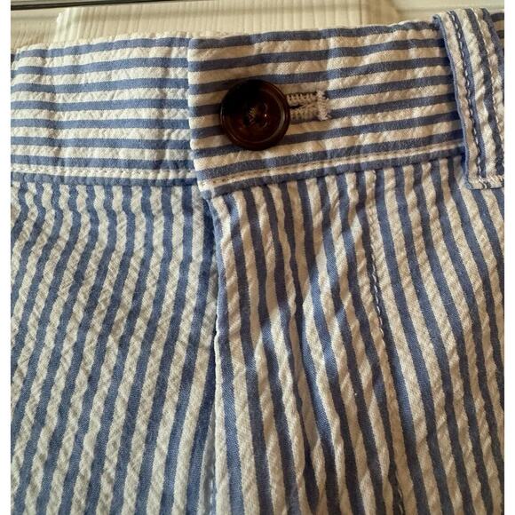 J Crew Blue White Striped 4 Pocket Women's Classic Bermuda Chino Shorts Size 30 - Picture 3 of 9